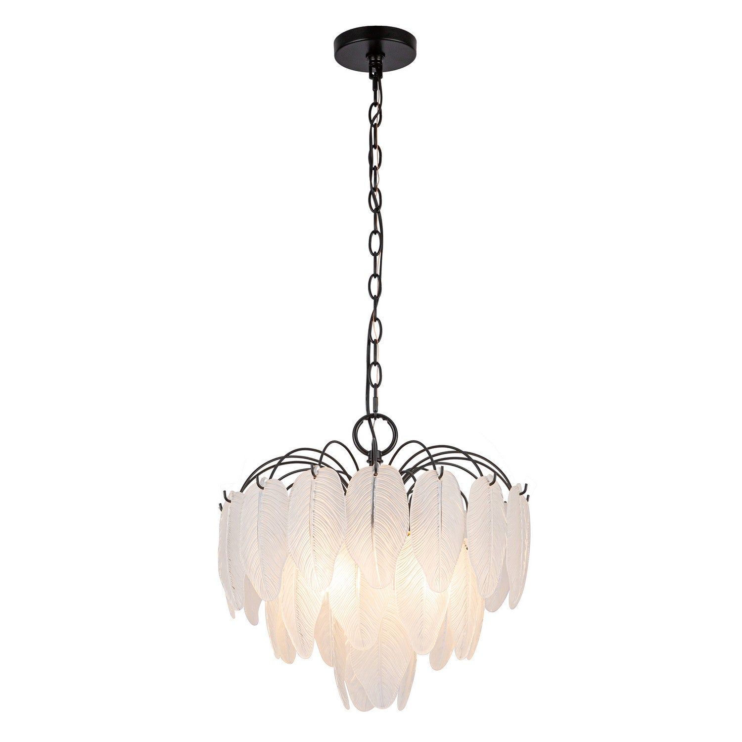 Artcraft Four Light Pendant from the Alessia collection in Black finish