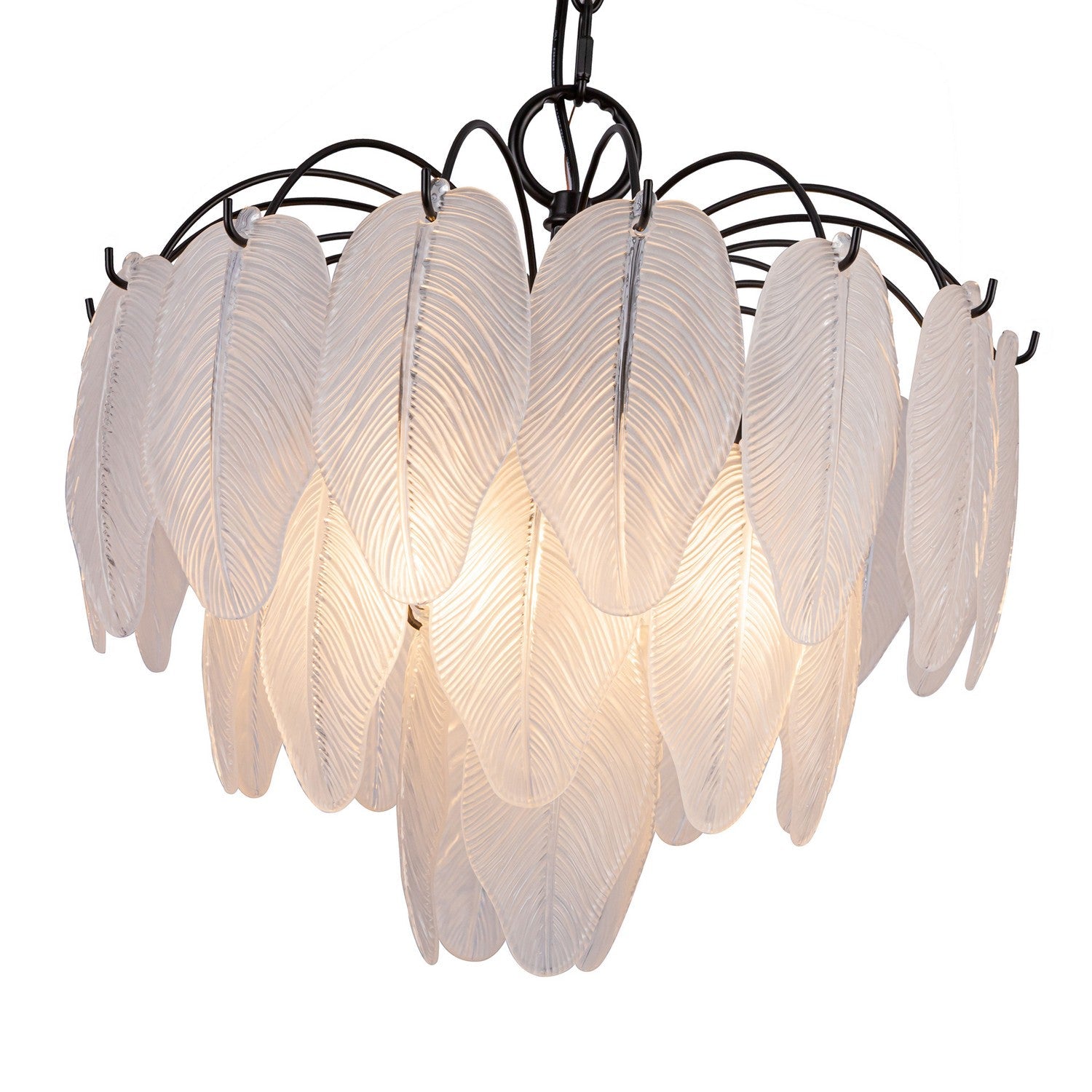 Artcraft Four Light Pendant from the Alessia collection in Black finish