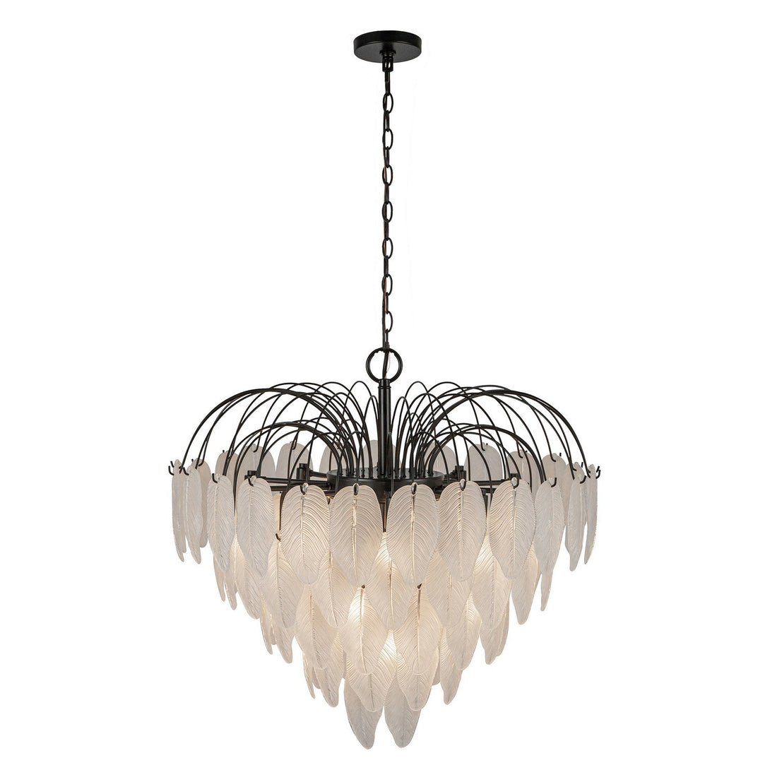 Artcraft 19 Light Chandelier from the Alessia collection in Black finish