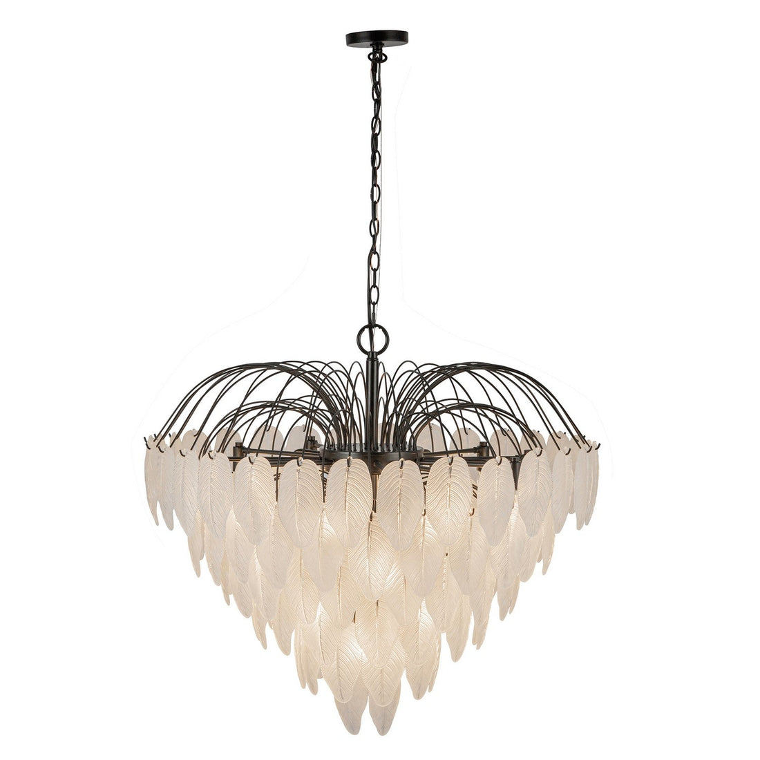 Artcraft 24 Light Chandelier from the Alessia collection in Black finish