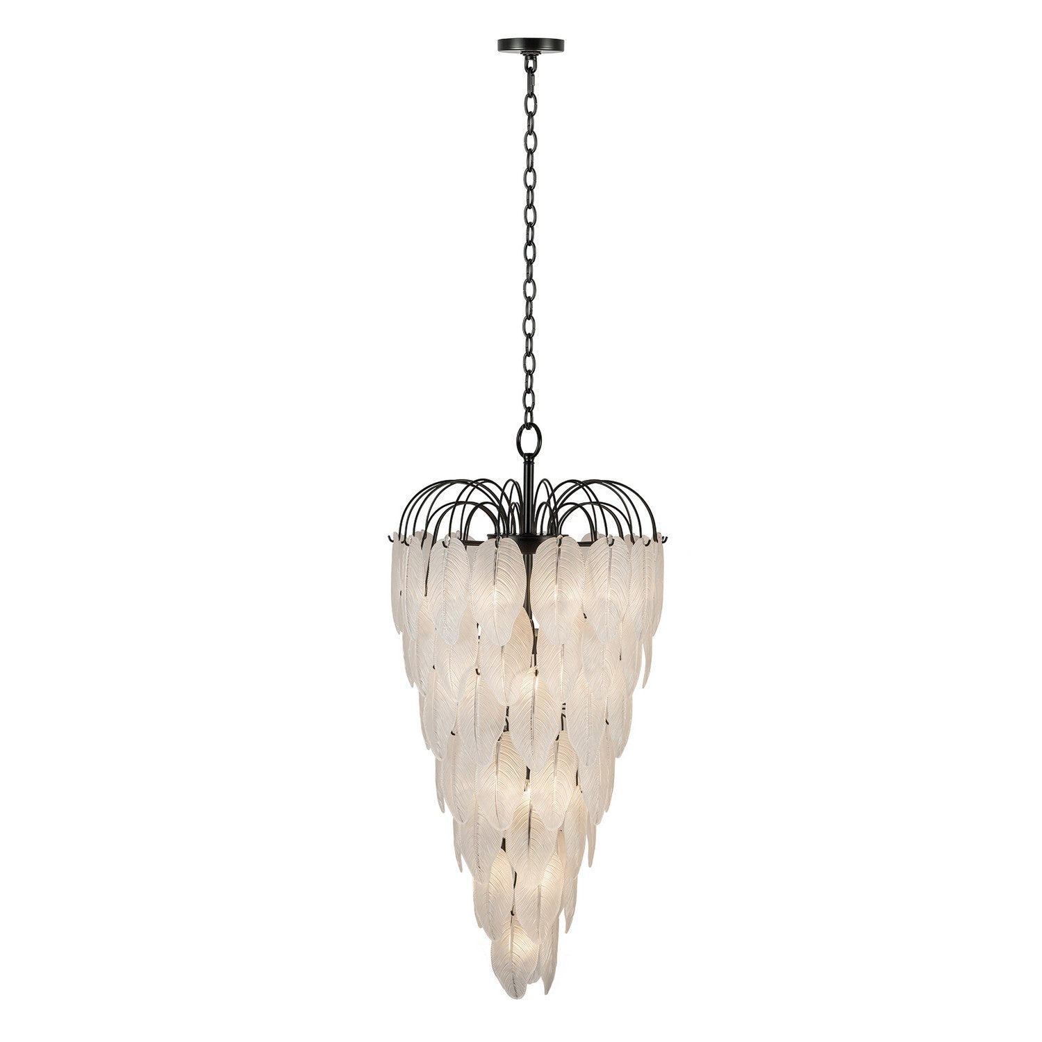 Artcraft 23 Light Chandelier from the Alessia collection in Black finish