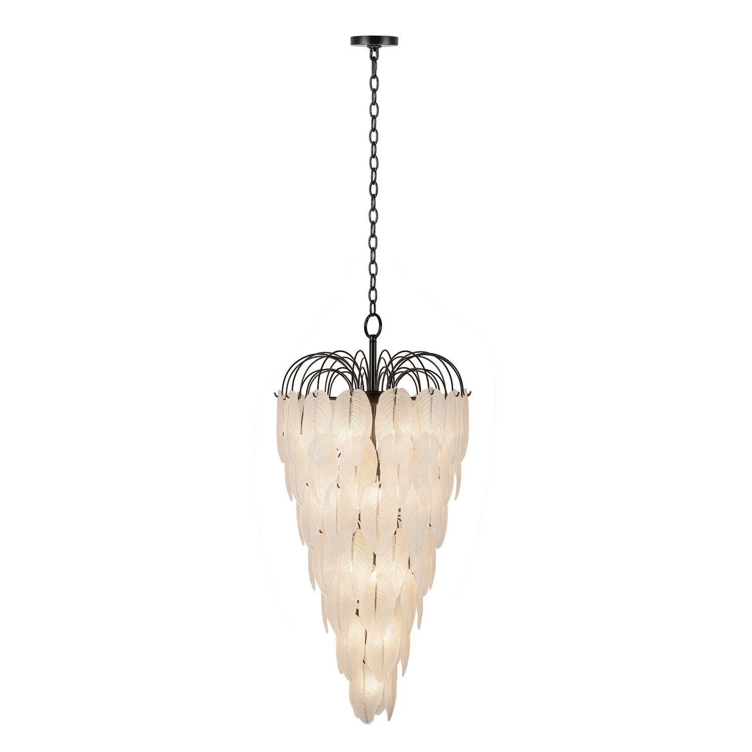 Artcraft 23 Light Chandelier from the Alessia collection in Black finish