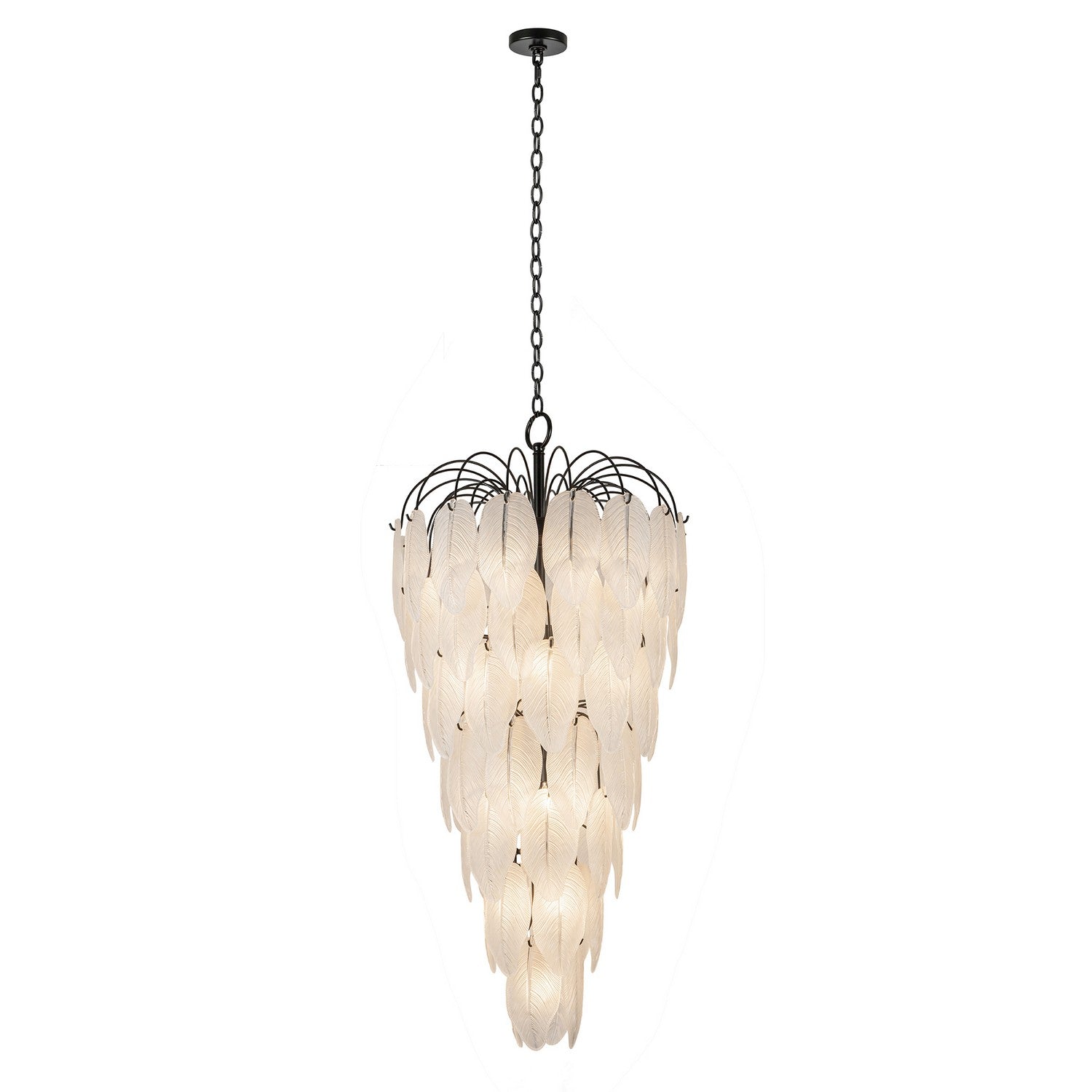 Artcraft 23 Light Chandelier from the Alessia collection in Black finish