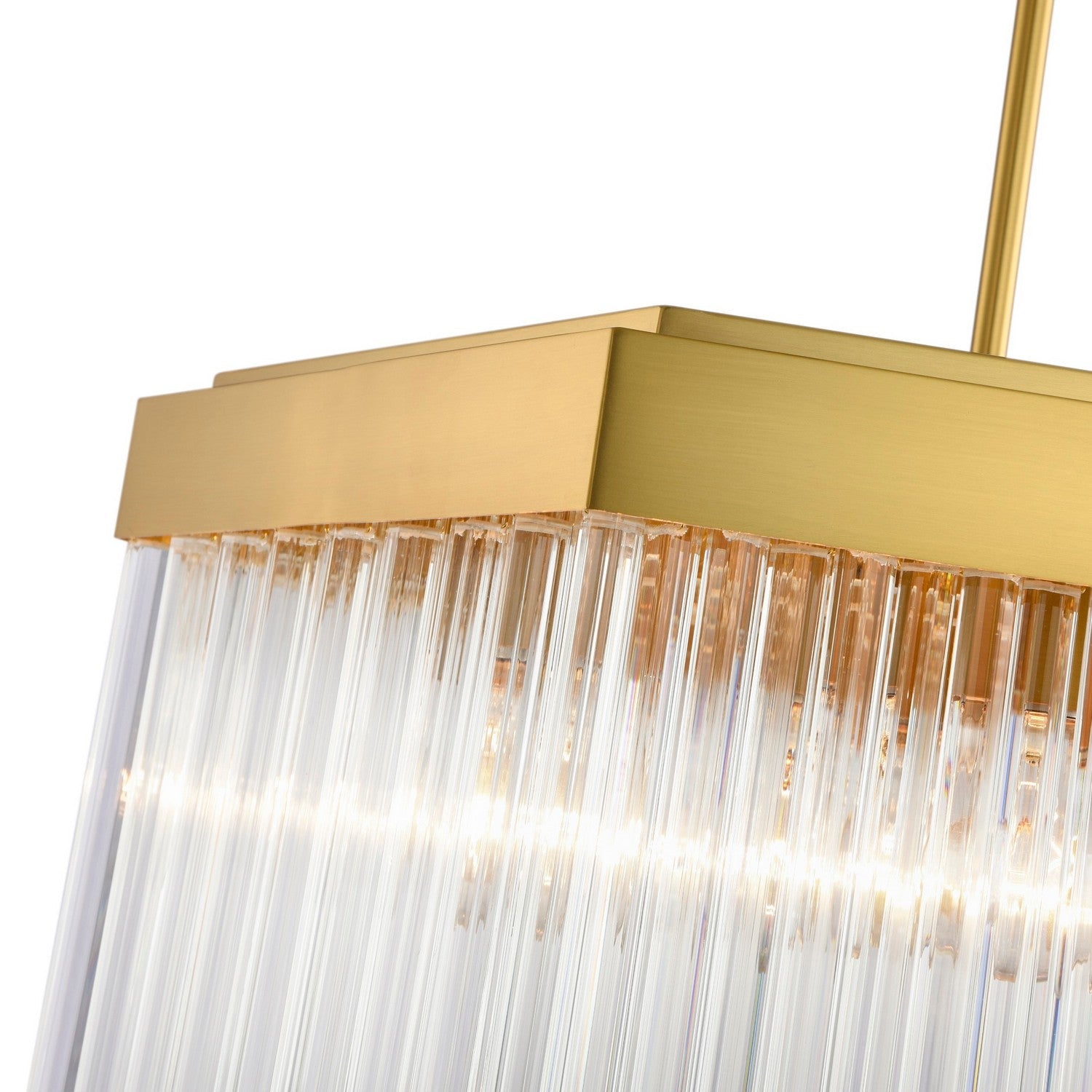 Artcraft Seven Light Chandelier from the Emma collection in Brushed Brass finish