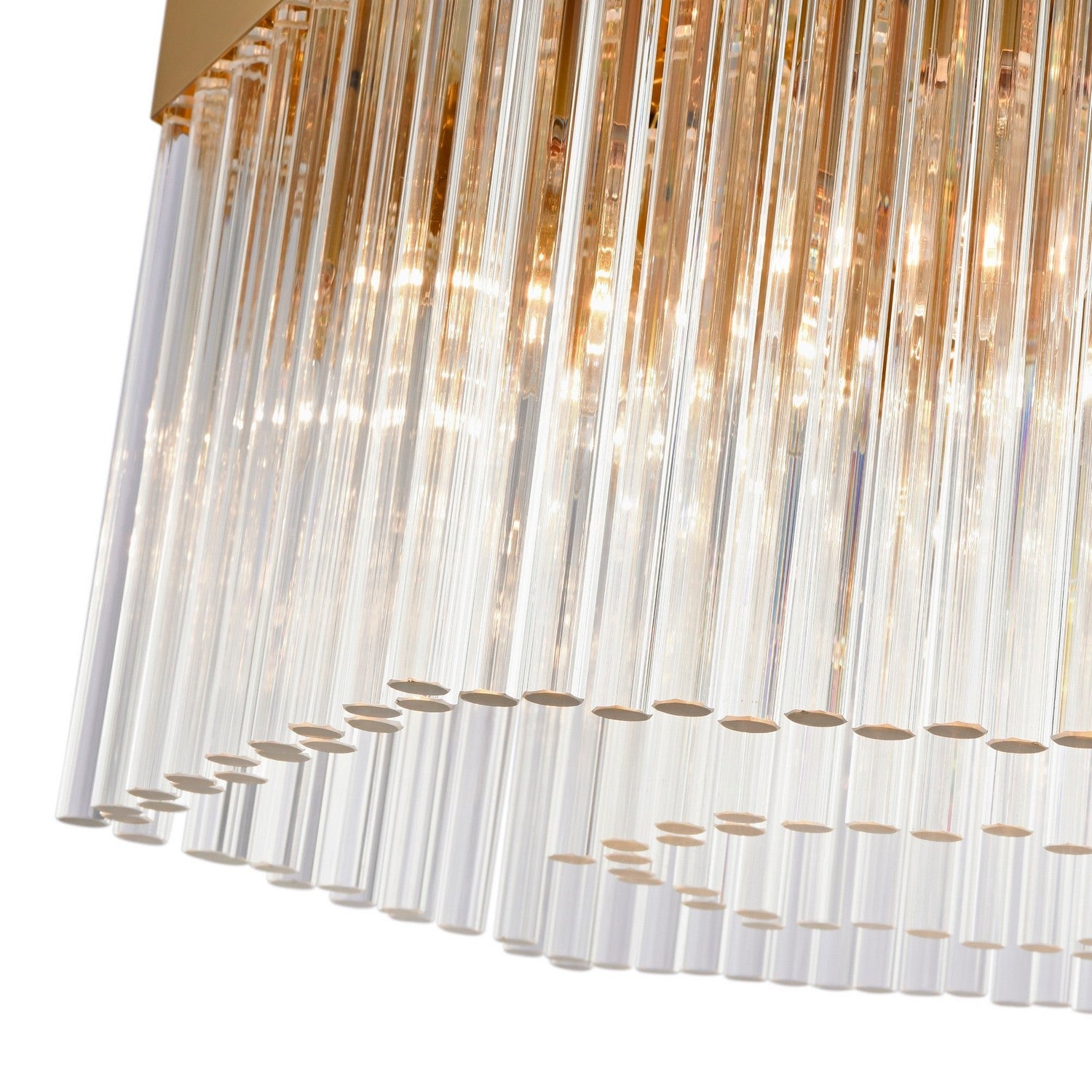 Artcraft Seven Light Chandelier from the Emma collection in Brushed Brass finish