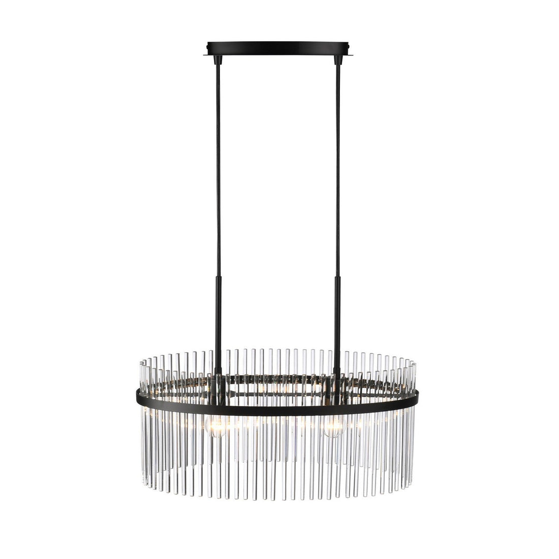 Artcraft Two Light Chandelier from the Ava collection in Black finish