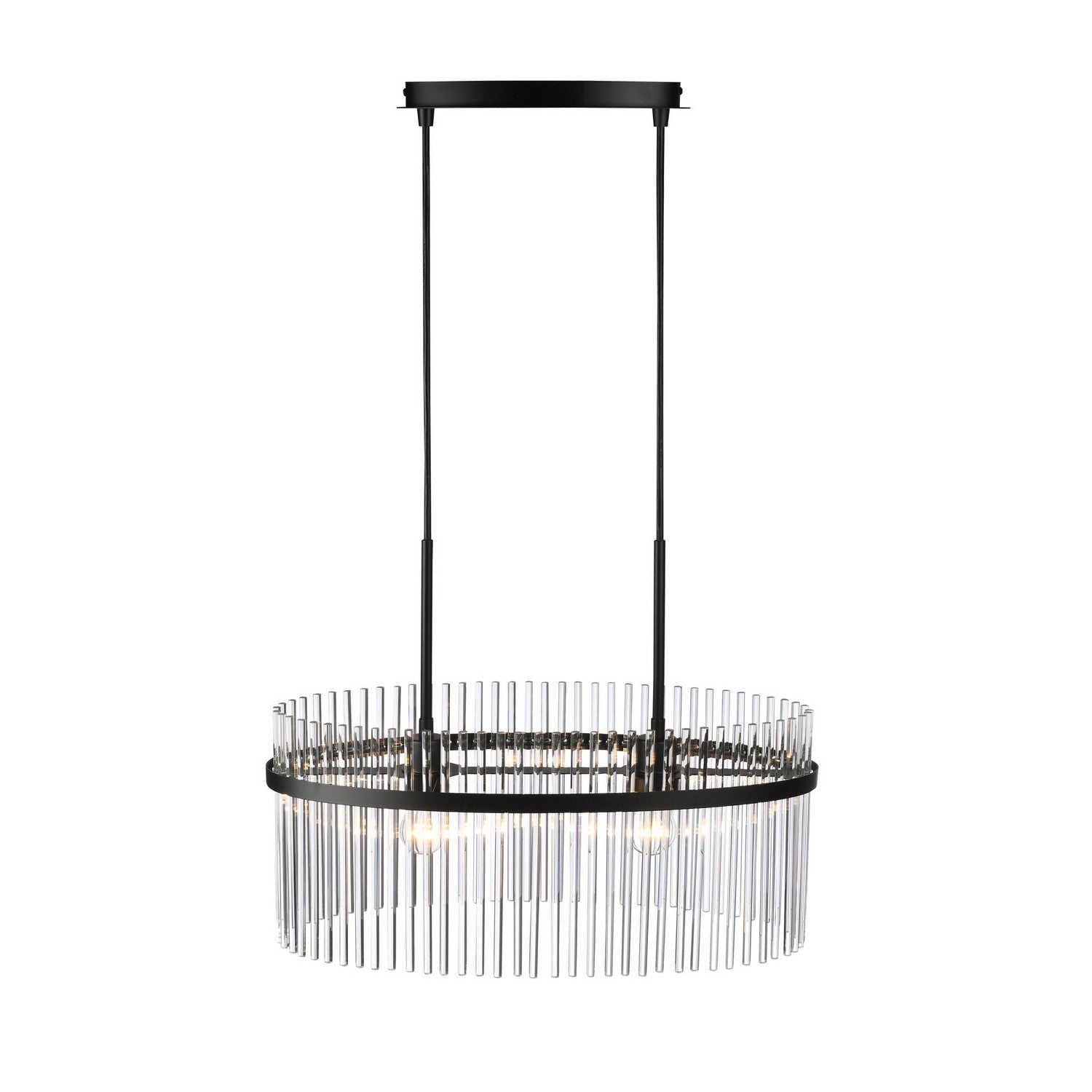 Artcraft Two Light Chandelier from the Ava collection in Black finish