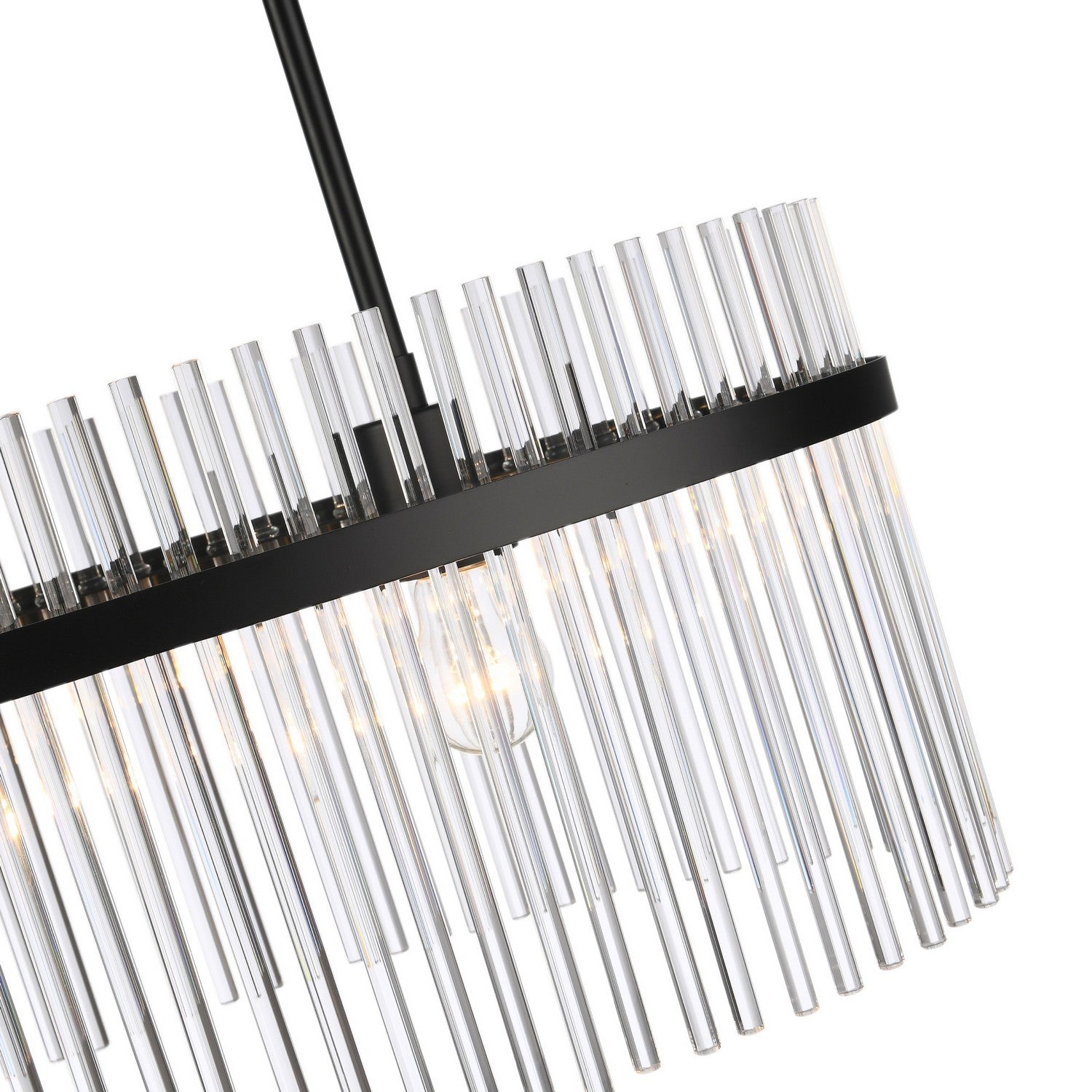 Artcraft Two Light Chandelier from the Ava collection in Black finish