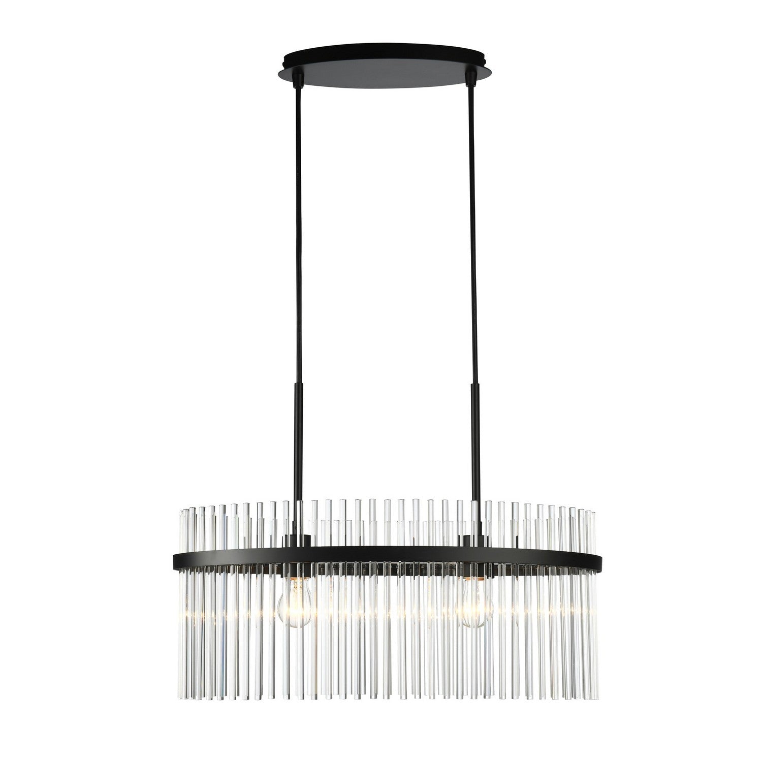 Artcraft Two Light Chandelier from the Ava collection in Black finish