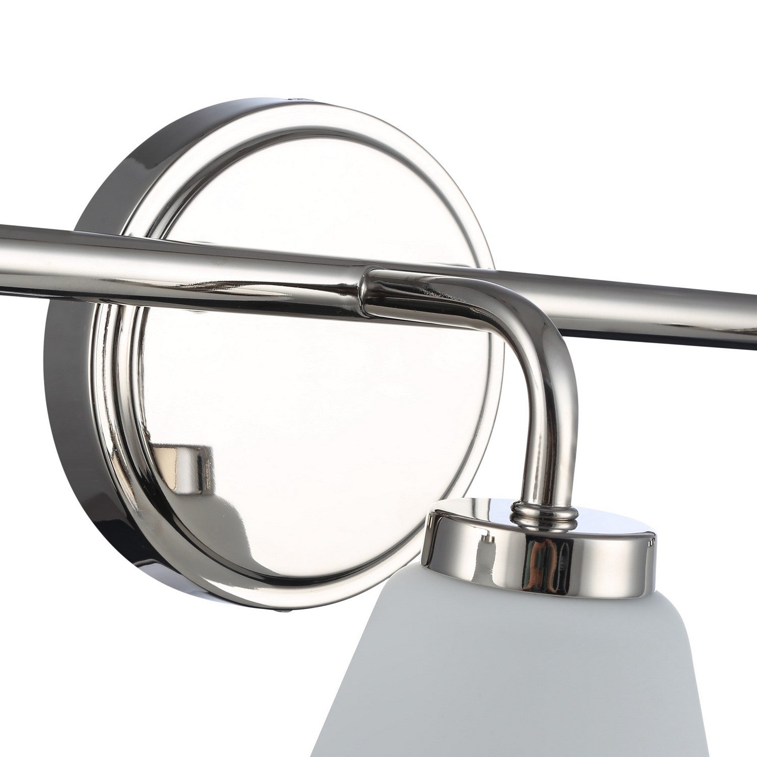 Artcraft Three Light Bathroom Vanity from the Zoey collection in Polished Nickel finish