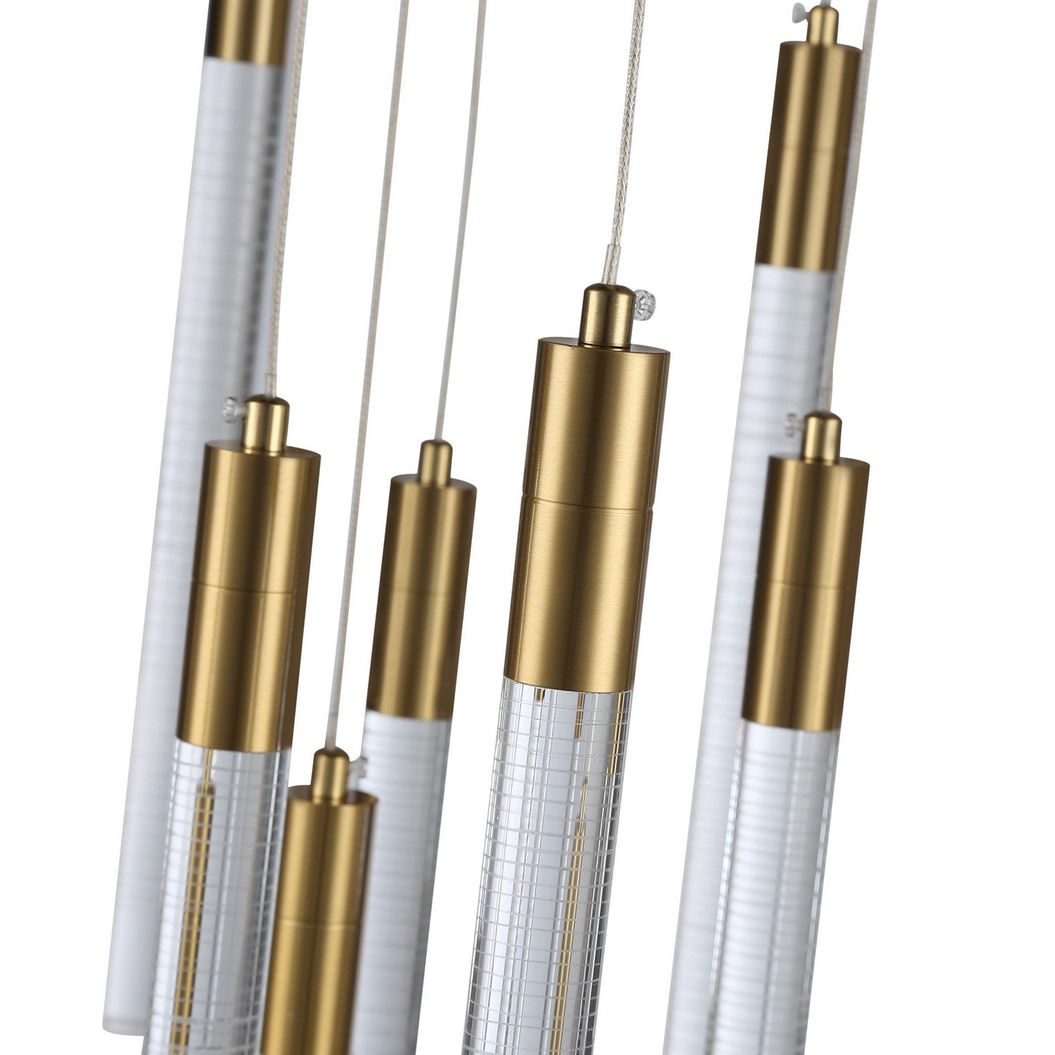 Artcraft LED Chandelier from the Celine collection in Brass finish