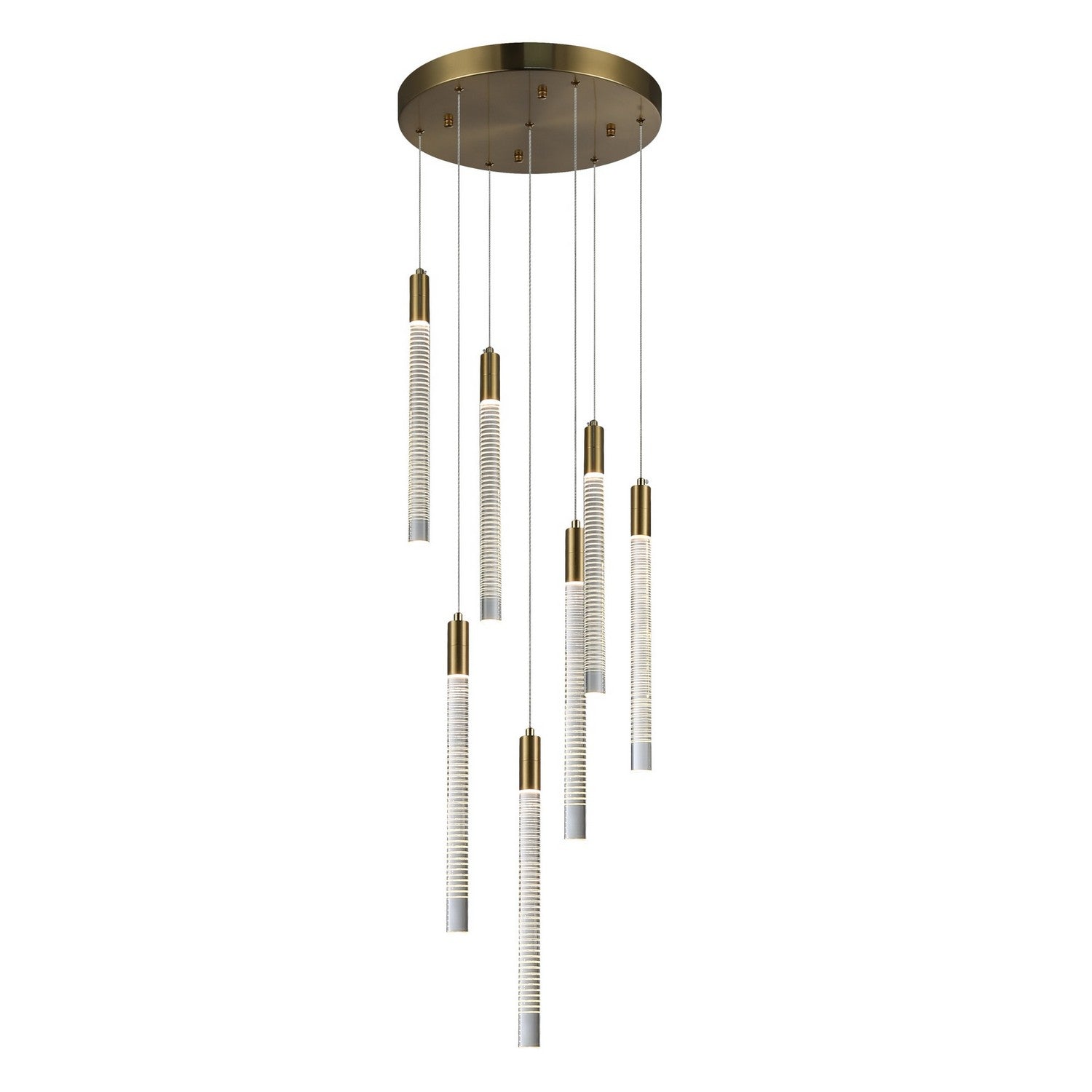 Artcraft LED Chandelier from the Celine collection in Brass finish