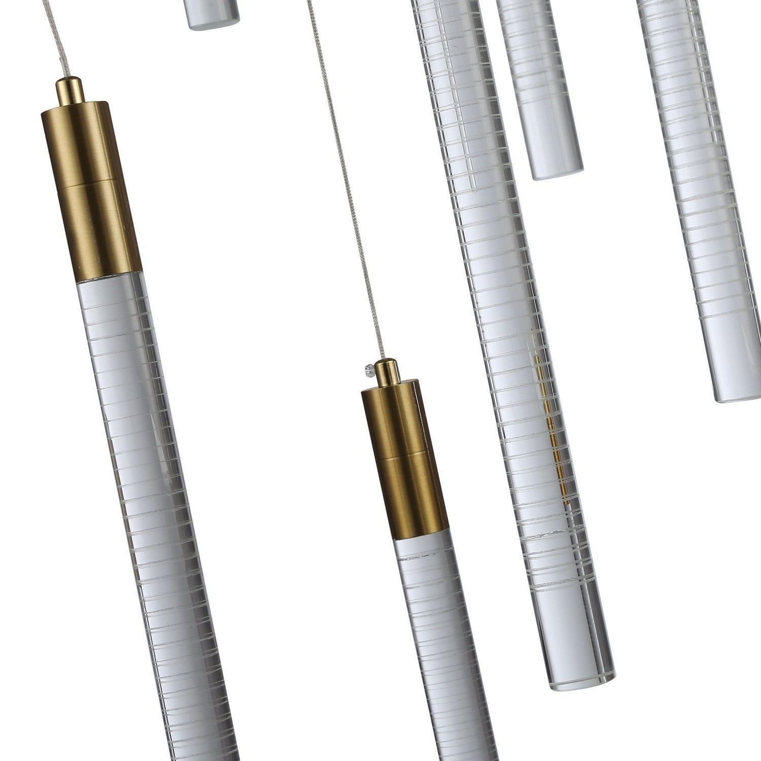 Artcraft LED Chandelier from the Celine collection in Brass finish