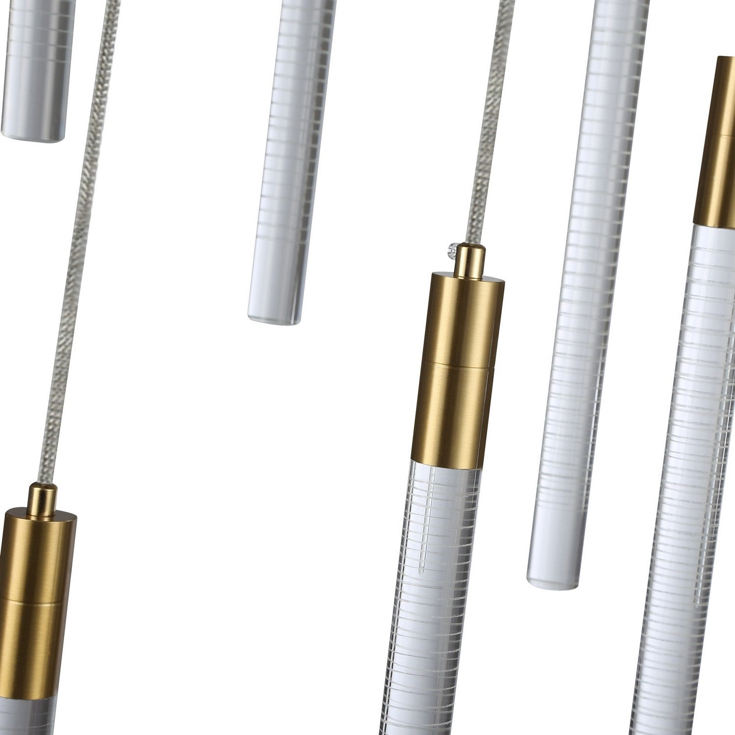 Artcraft LED Chandelier from the Celine collection in Brass finish