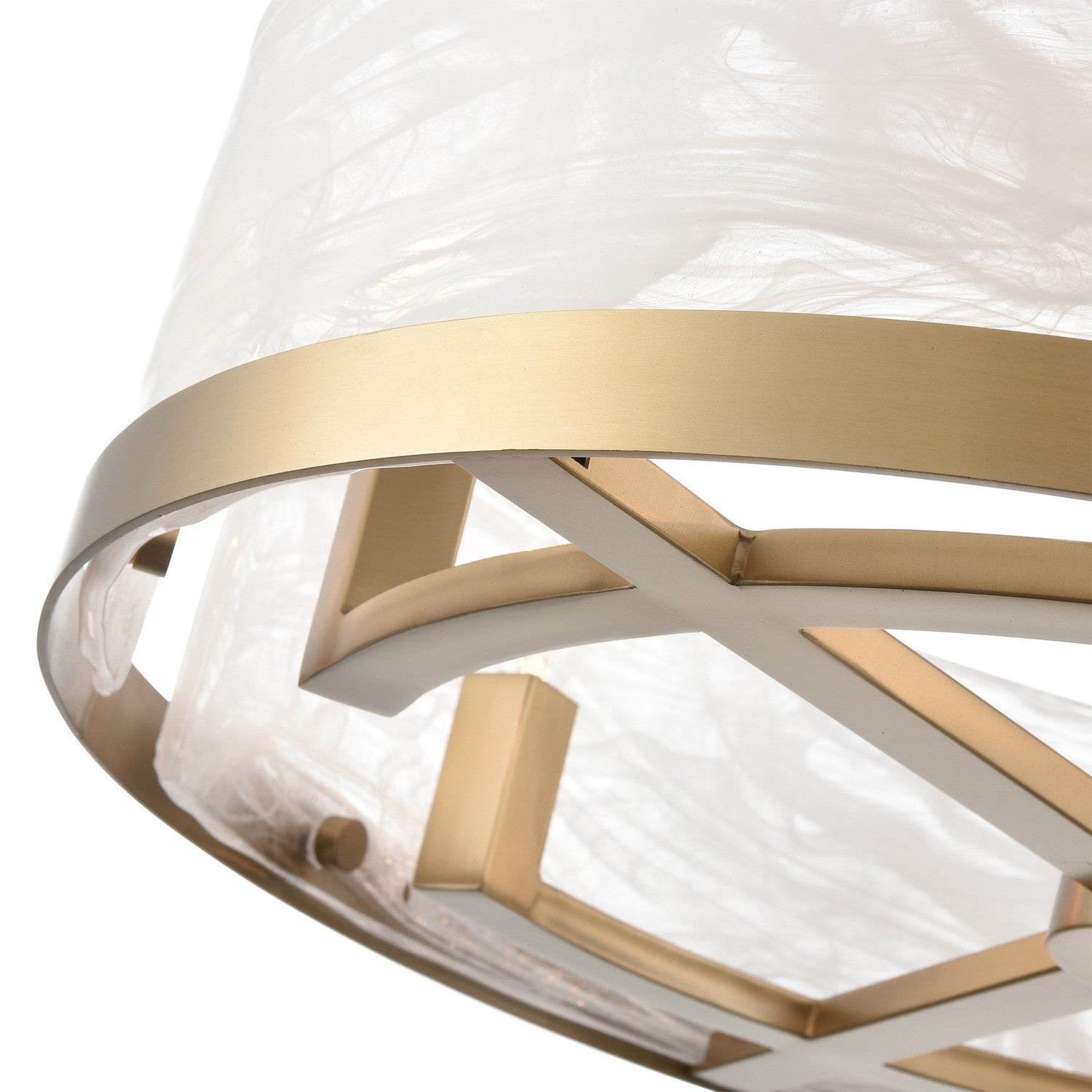 Artcraft Six Light Chandelier from the Skye collection in Brass finish