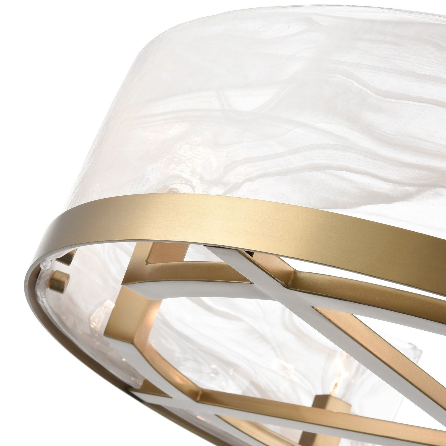 Artcraft Eight Light Chandelier from the Skye collection in Brass finish