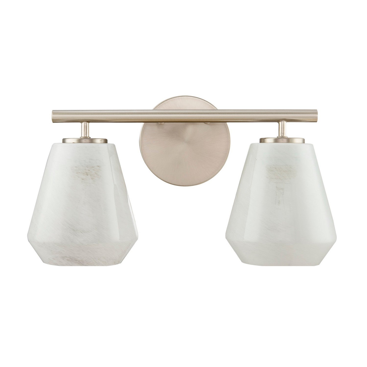 Artcraft Two Light Bathroom Vanity from the Brooke collection in Brushed Nickel finish