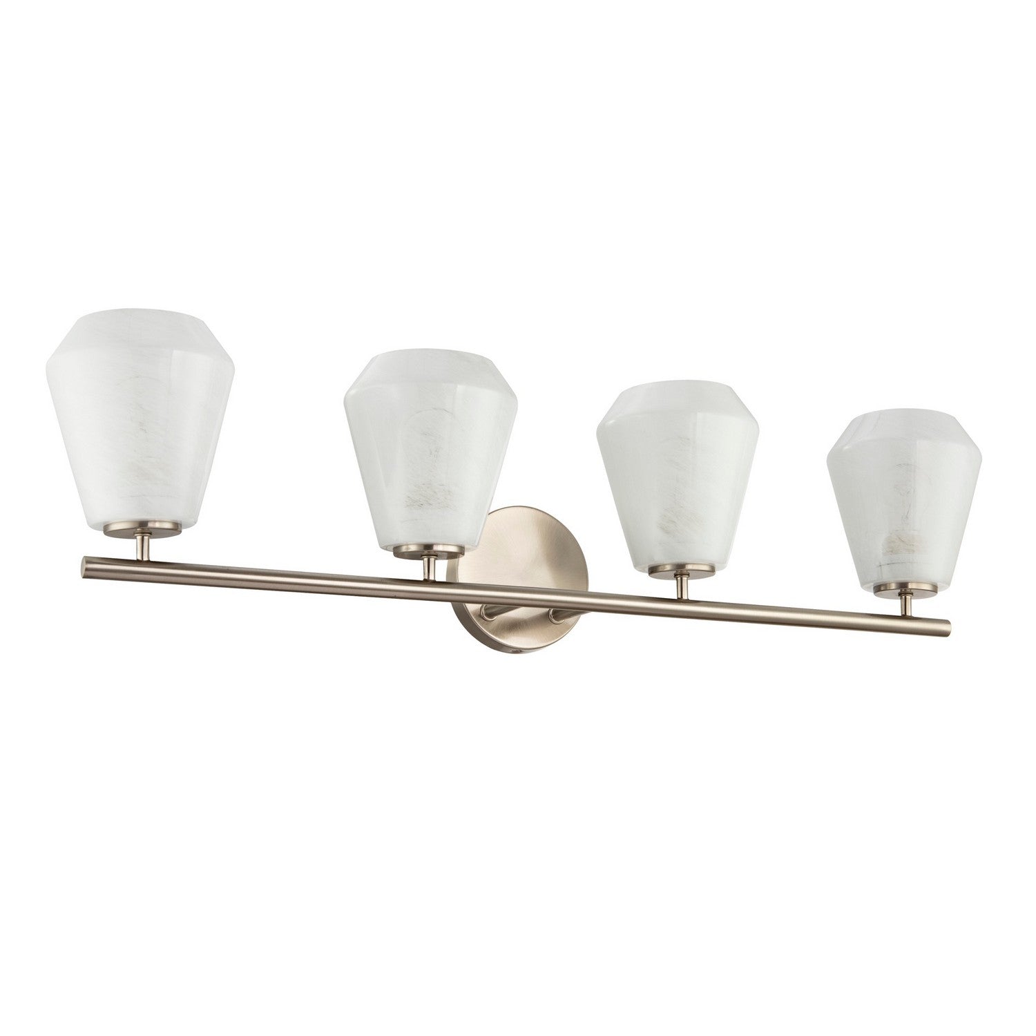 Artcraft Four Light Bathroom Vanity from the Brooke collection in Brushed Nickel finish