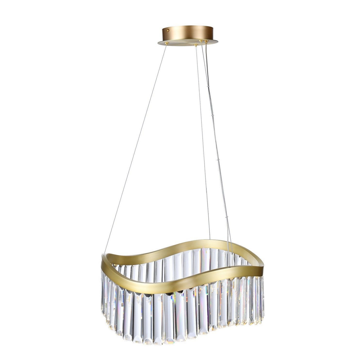 Artcraft LED Chandelier from the Jules collection in Brass finish