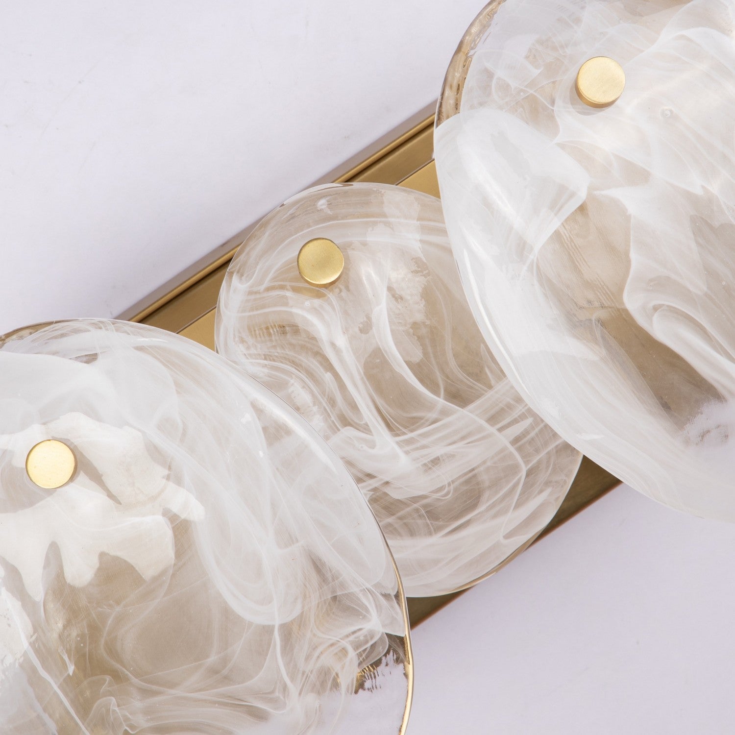 Artcraft Four Light Bathroom Vanity from the Lily collection in Brushed Brass finish