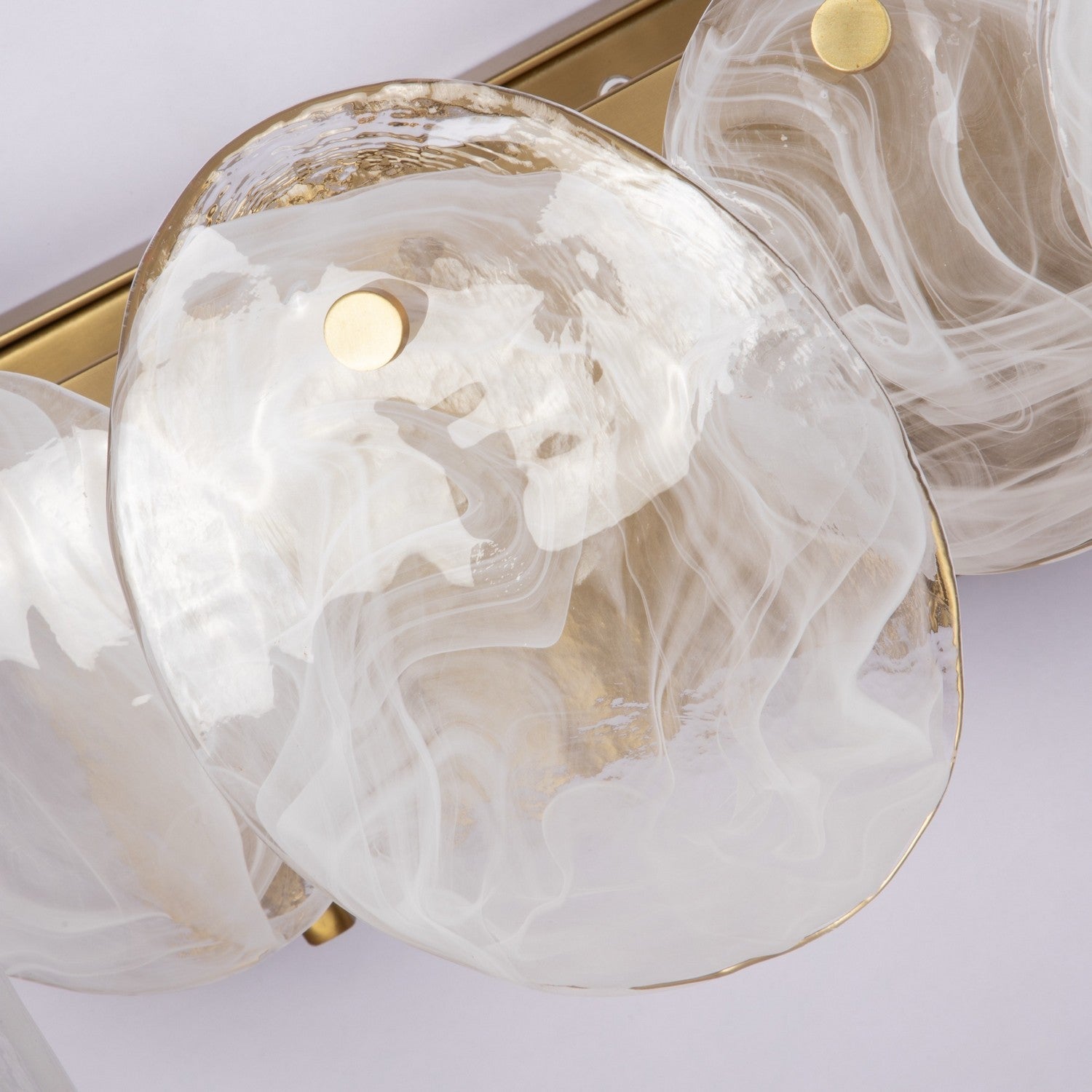 Artcraft Five Light Bathroom Vanity from the Lily collection in Brushed Brass finish